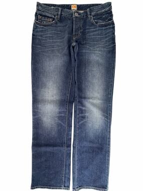 Hugo Boss Orange Ferry Mens 33x32 Regular Fit Blue Jeans